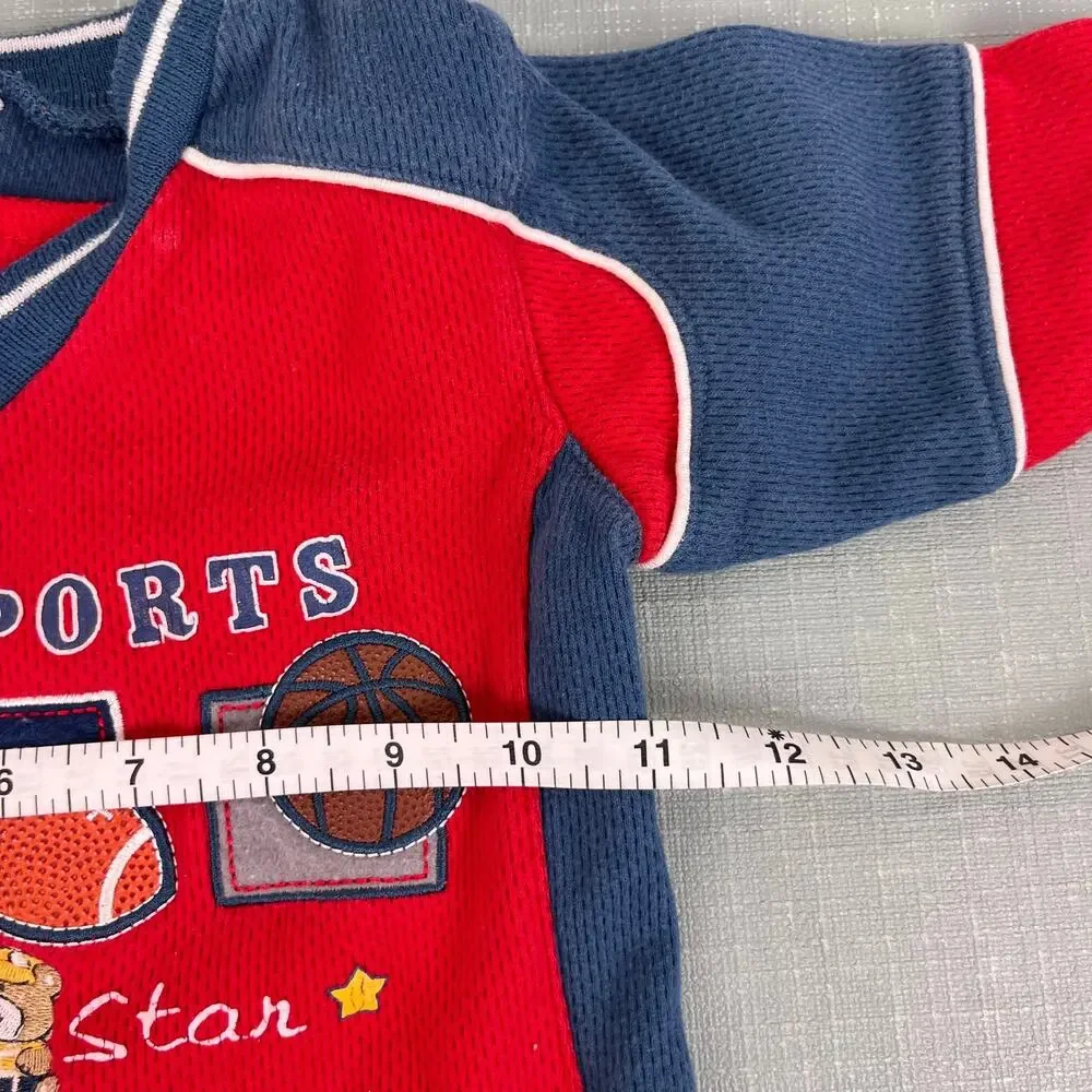 Vintage B.T. Kids All Sports All Star Bear Sweatsuit Outfit 12 Months
